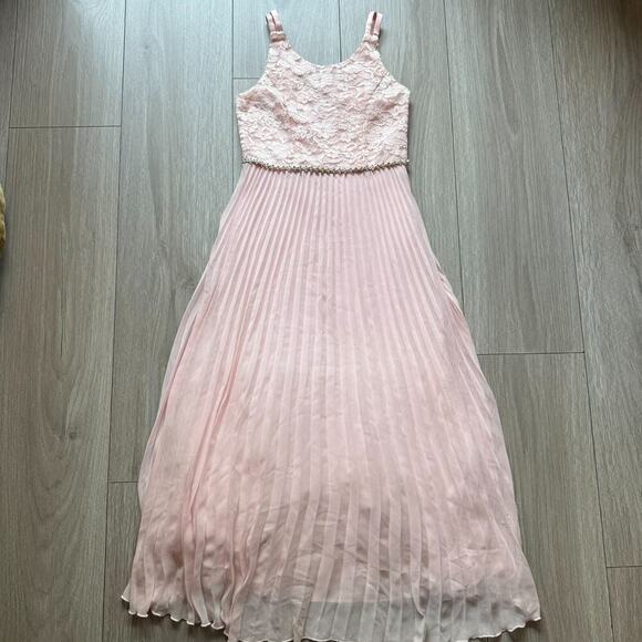 Speechless Girls' Sleeveless Maxi Party Dress with Pleated Skirt sz 7 Pink/fairy - Picture 2 of 13